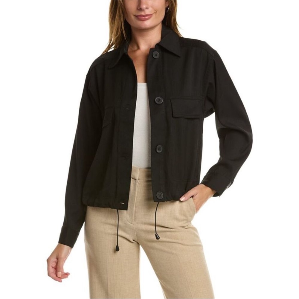 Max Studio Charcoal Utility Jacket Size XS